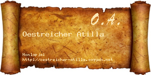 Oestreicher Atilla névjegykártya